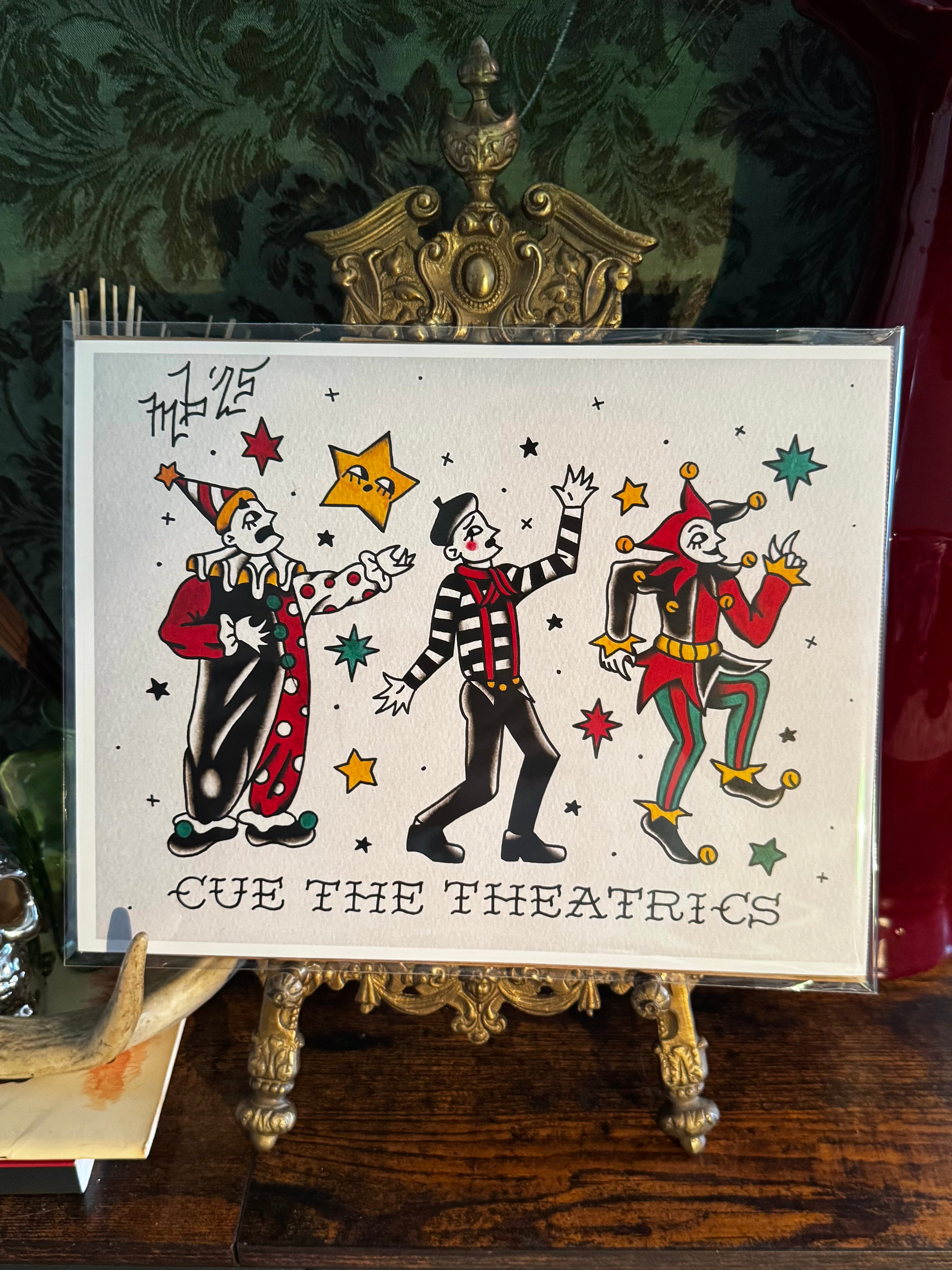 CUE THE THEATRICS PRINT